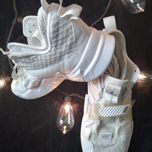 All-White Athletic Sneakers - Jordan Why Not Zero 3's